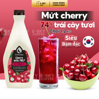 Mứt Anh Đào Cô Đặc Pomona Cherry Concentrate Nguyên Liệu Pha Chế Trà Sữa Hàn Quốc 1,2kg