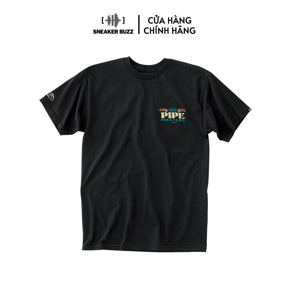 Áo Vans 2022 Wave Art Pipe Masters Ss Tee VN00060MBLK