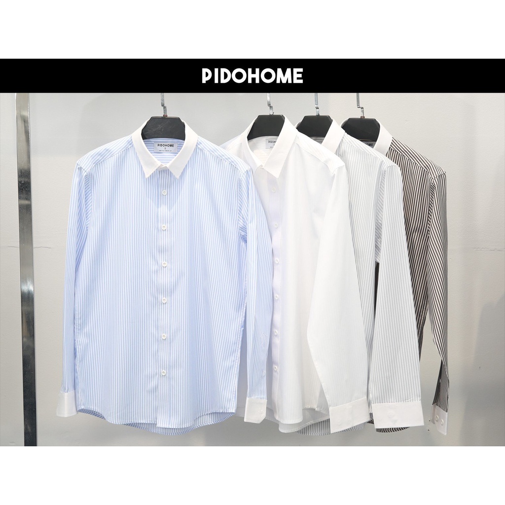 Áo Sơ Mi Kẻ Sọc Thương Hiệu PIDOHOME - TABI SHOP