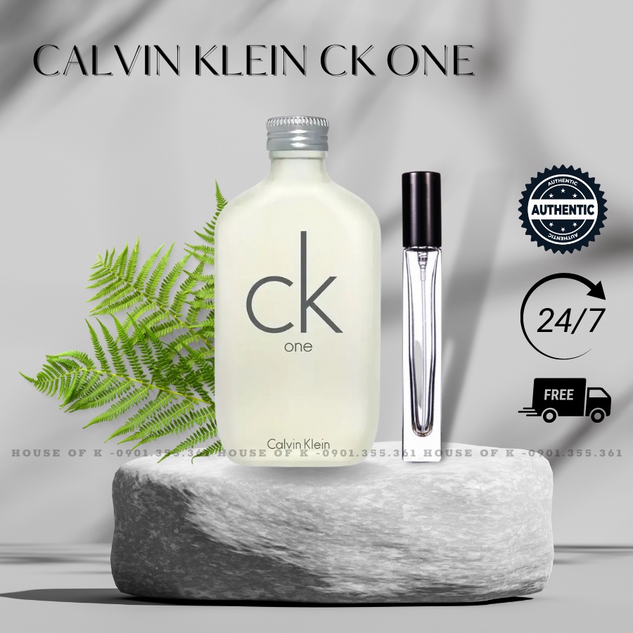 Nước hoa Unisex CK One EDT dành cho cả nam lẫn nữ chiết 10ml