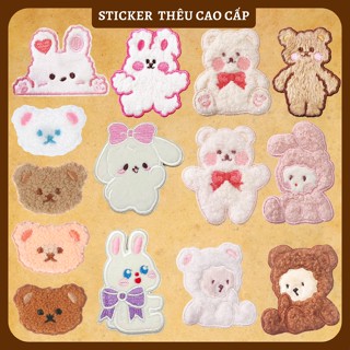 Sticker ủi áo đủ kích cỡ dùg làm miếng dán quần áo rách, miếng vá quần áo, miếng dán ủi quần áo Phụ Kiện Thời Trang