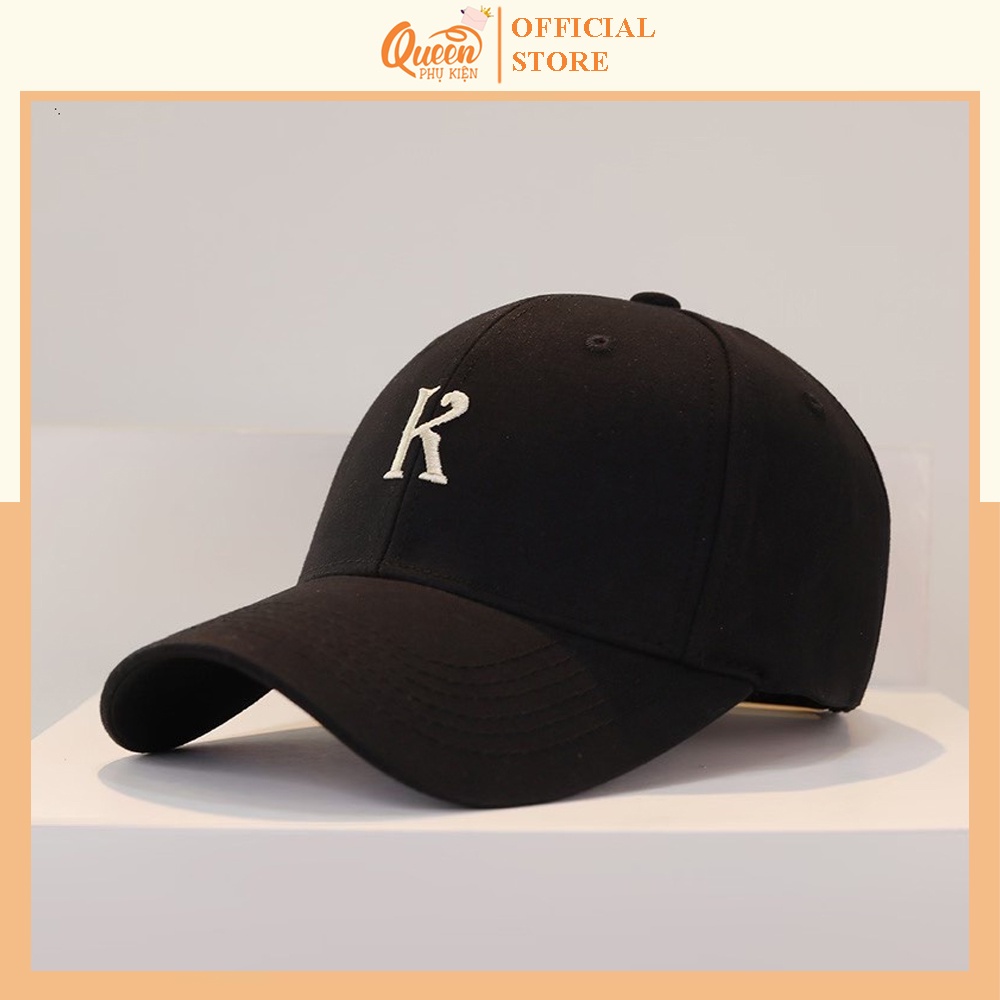 Mũ Lưỡi Trai Nón Kết Nhung Thêu Chữ K 449 Phong Cách Ulzzang Form Unisex Nam Nữ