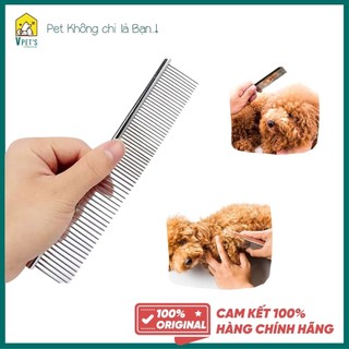 Lược chải inox gỡ rối lông cho chó poodle lông dài và xoăn