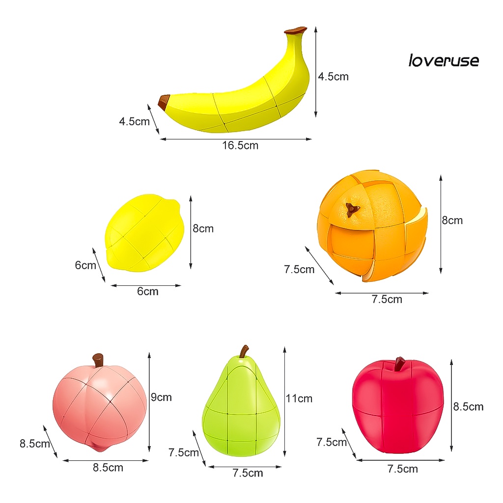 Rubik quả lê Fanxin Pear Cube 3x3 Rubik hoa quả loại đẹp