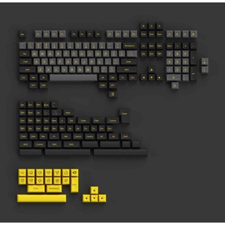 Bộ keycap AKKO Ocean Star, black & gold, WoB (ABS Double shot - SAL profile) mới 100%