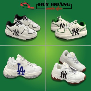 Giày MLB NY Chunky Liner, MLB đế nâu, LA xanh chuẩn 11 Full Bill Box - Giày MLB mẫu mới hot trend 2022 cao cấp