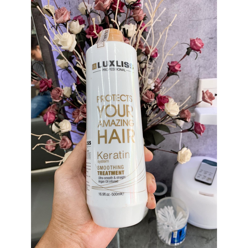 Phục hồi và tái tạo tóc hư tổn Keratin Luxliss Smoothing Treatment 1000ml