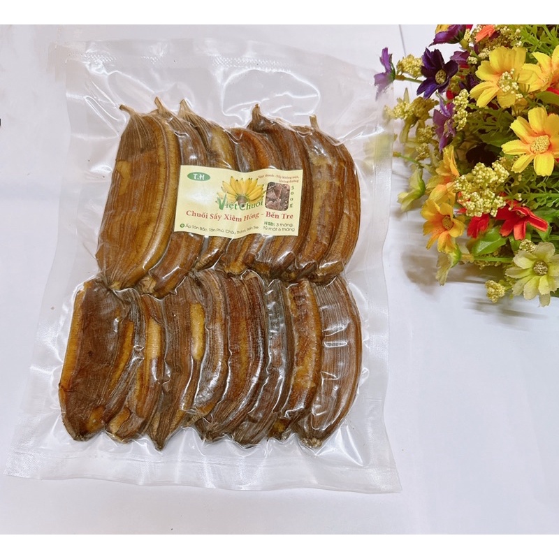 Chuối xiêm Hồng sấy dẻo Bến Tre thơm ngon