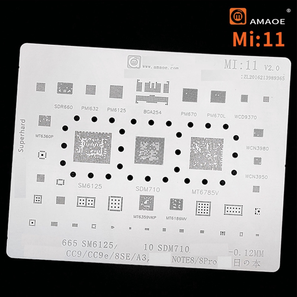 Vỉ làm chân IC Mi:10 đến Mi:19 AMAOE XIAOM l