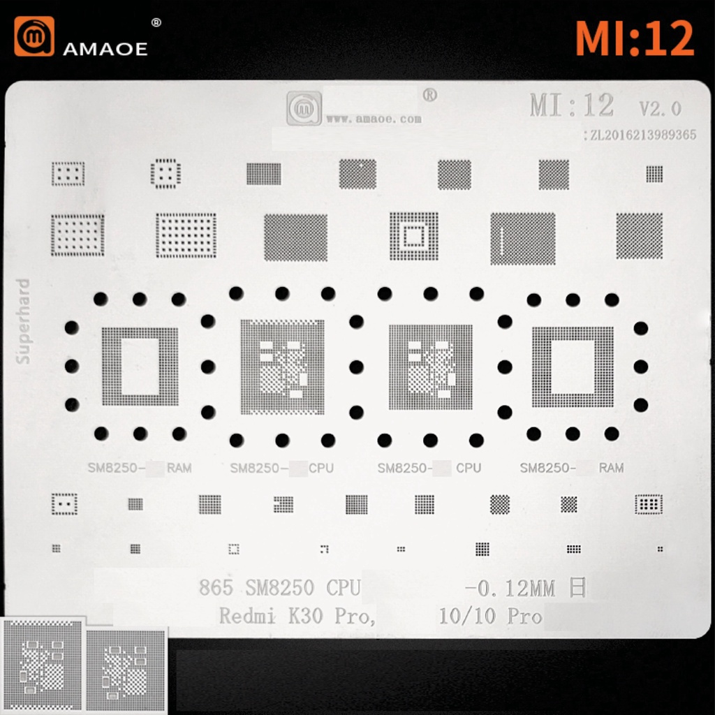 Vỉ làm chân IC Mi:10 đến Mi:19 AMAOE XIAOM l