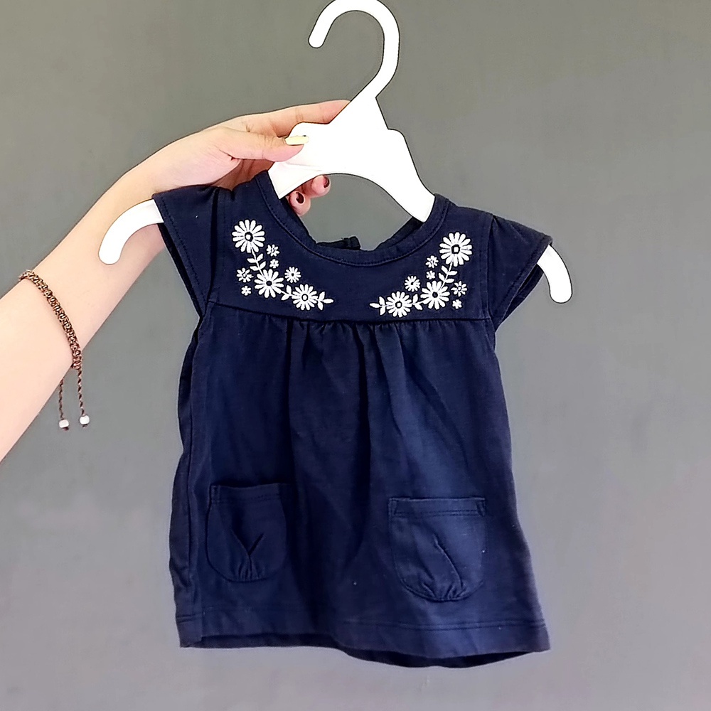 Áo Carter cho bé từ sơ sinh đến 6 tuổi, chất vải jeans mềm họa tiết xinh xắn hàng xuất xịn