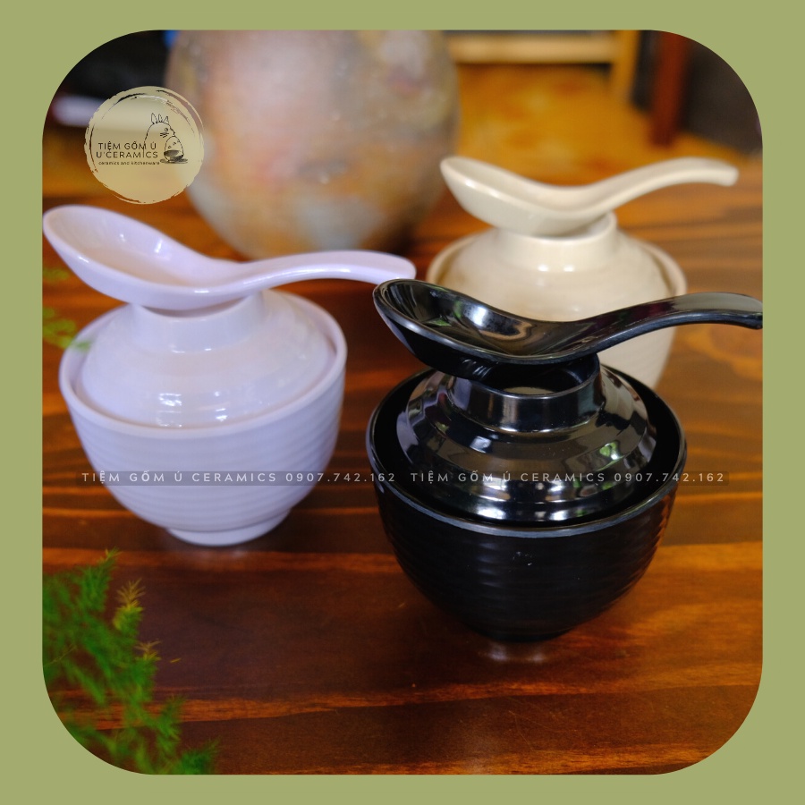 Chén Súp Miso Nhựa,Tiệm Gốm Ú