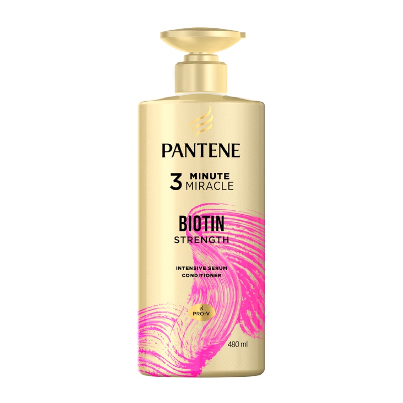 Dầu Xả PANTENE 3MM 3 Phút Diệu Kỳ Ngăn Rụng Tóc/Phục Hồi Hư Tổn/Suôn Mượt Óng Ả, Chai 480 ml