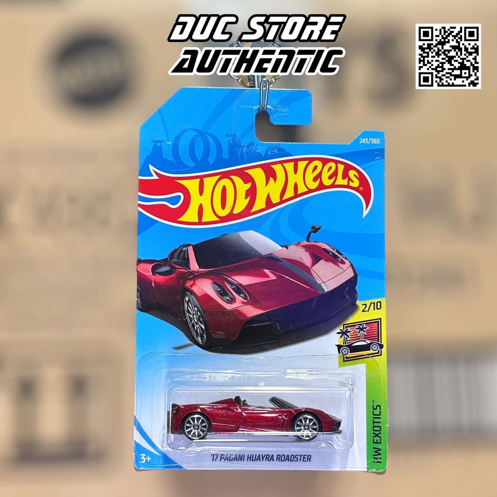 Ducstore.vn Xe mô hình FJY24 Hot Wheels 17 Pagani Huayra Roadster - Red