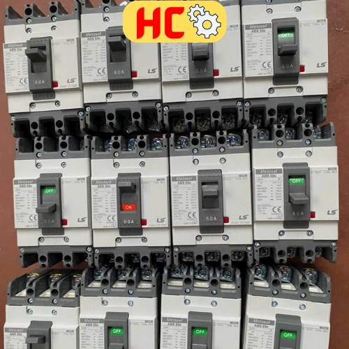 ATTOMAT Át khối 3 pha MCCB LS 3P ABS 15-100A hàng chính hãng tháo máy công nghiệp