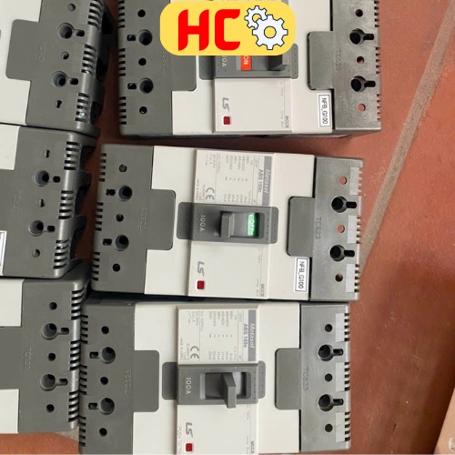 ATTOMAT Át khối 3 pha MCCB LS 3P ABS 15-100A hàng chính hãng tháo máy công nghiệp