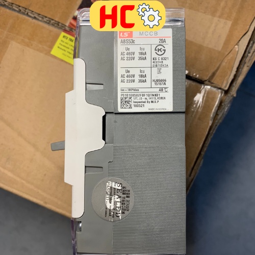 ATTOMAT Át khối 3 pha MCCB LS 3P ABS 15-100A hàng chính hãng tháo máy công nghiệp