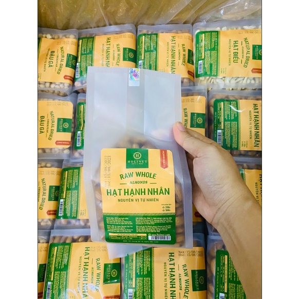Hạt Hạnh nhân tươi Holinut nhập khẩu - Túi 500gr