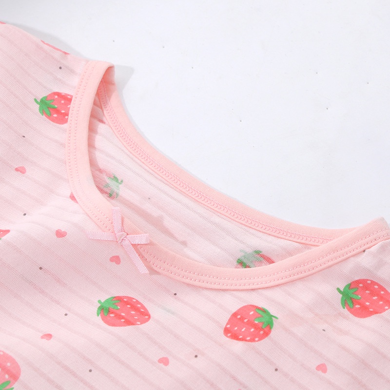 Váy bé gái, đầm bé gái mùa hè cotton sợi tre cao cấp họa tiết dễ thương MAMDADKIDS