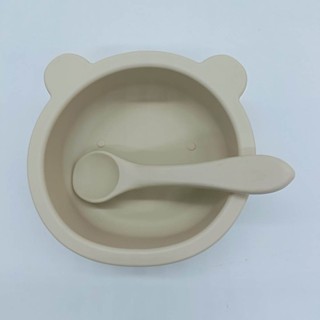 Bát ăn dặm silicon kèm thìa