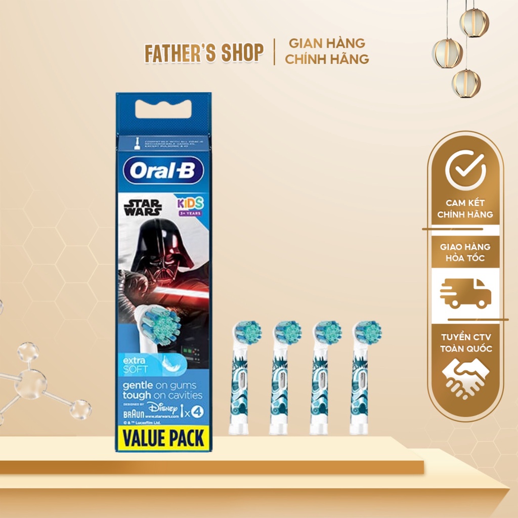 1 cái đầu thay bàn chải trẻ em Oral B mẫu Star war