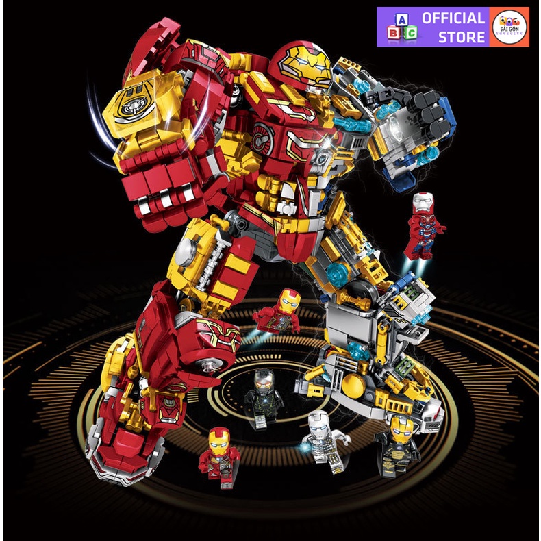 Đồ Chơi Lắp Ráp Mô Hình ROBOT Hulk Buster Trong Avengers Của Marvel LY76078 Với 1800+ PCS