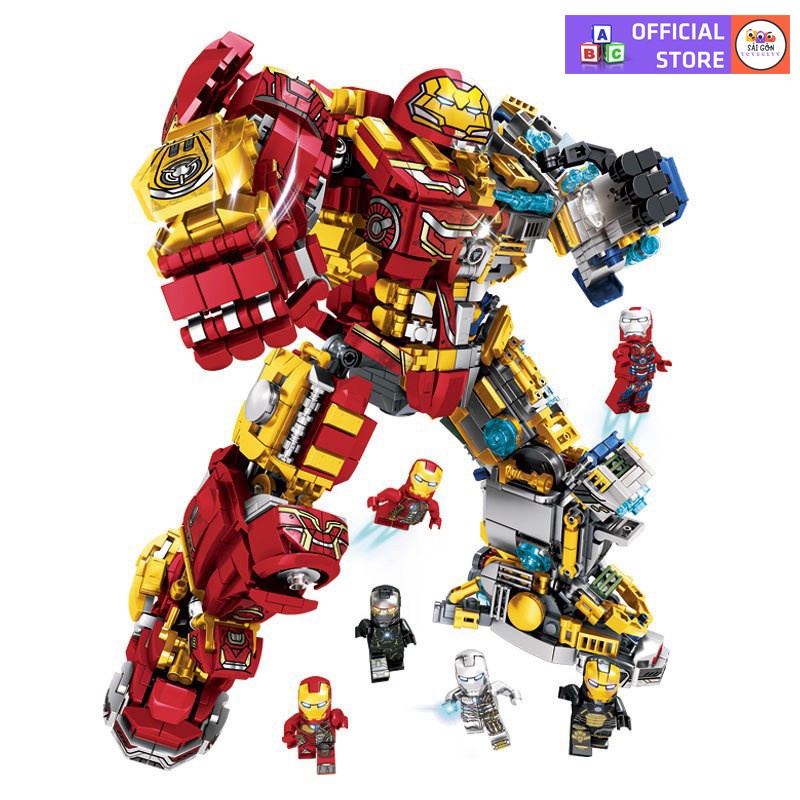 Đồ Chơi Lắp Ráp Mô Hình ROBOT Hulk Buster Trong Avengers Của Marvel LY76078 Với 1800+ PCS