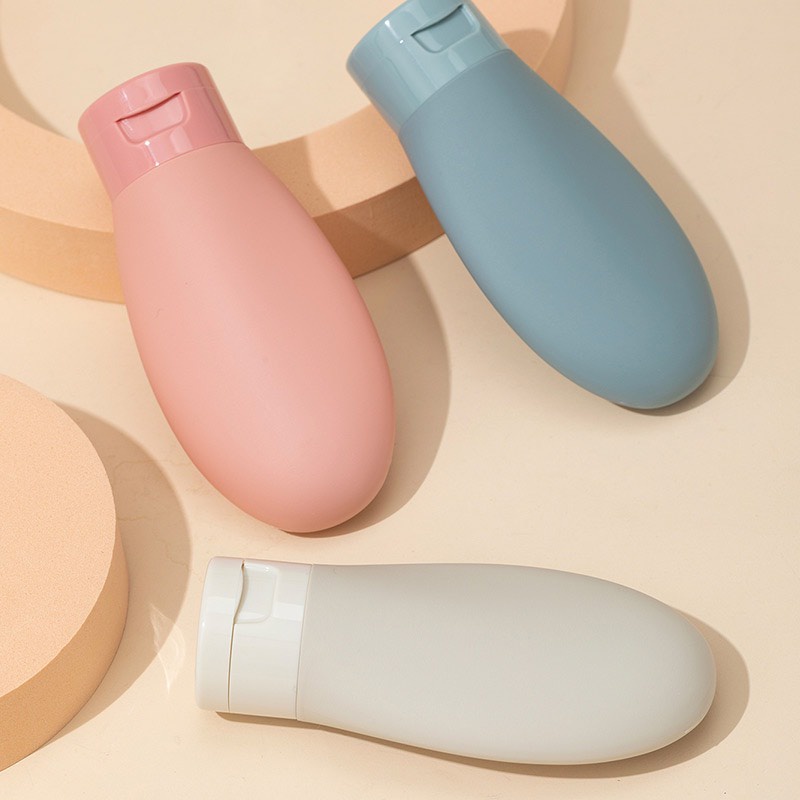 Set 3 Chai Chiết Sữa Tắm Du Lịch Màu Pastel 60ML Kèm Túi Zip Tiện Lợi