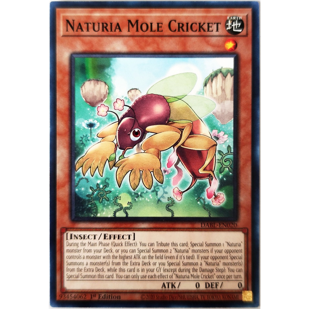 [Thẻ Yugioh] Naturia Mole Cricket |EN| Common