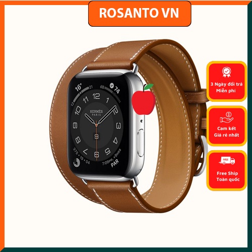 Đồng hồ thông minh Bluetooth Rosanto Hermes Seri 8 Logo Tá0 thiết kế vỏ hợp kim sang trọng tinh tế hỗ trợ sạc không dây