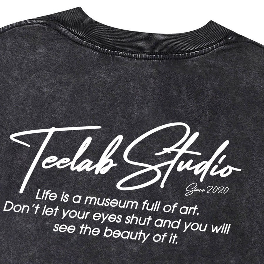 Áo Thun Teelab Local Brand Unisex Washed Life's Beauty TS175