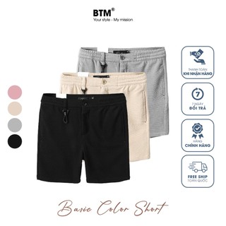 Quần short nam cạp chun basic color - 12.419 - btm studios