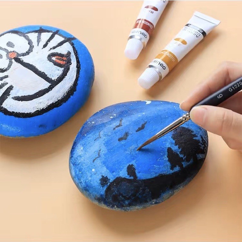 Bút tỉa béo đi nét, ke nét dùng vẽ chi tiết màu Acrylic, màu nước, Gouache dễ sử dụng