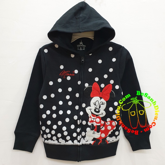 Áo khoác cho bé hàng Disney VNXK cực đẹp cực chất màu đen Minine