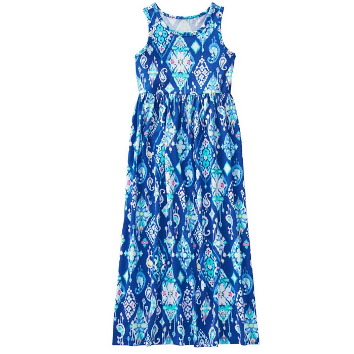 Đầm thun maxi dài chấm chân hiệu Gymboree xịn 31kg đến 37kg dành riêng cho các bé chân dài