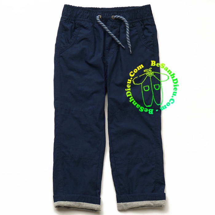 Quần dài Baby Gap xịn vải kaki mỏng lót thun cotton tuyệt đẹp màu xanh dương đậm