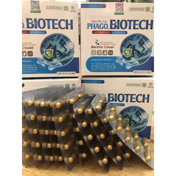 Men tiêu hoá,men vi sinh hộp 100 viên