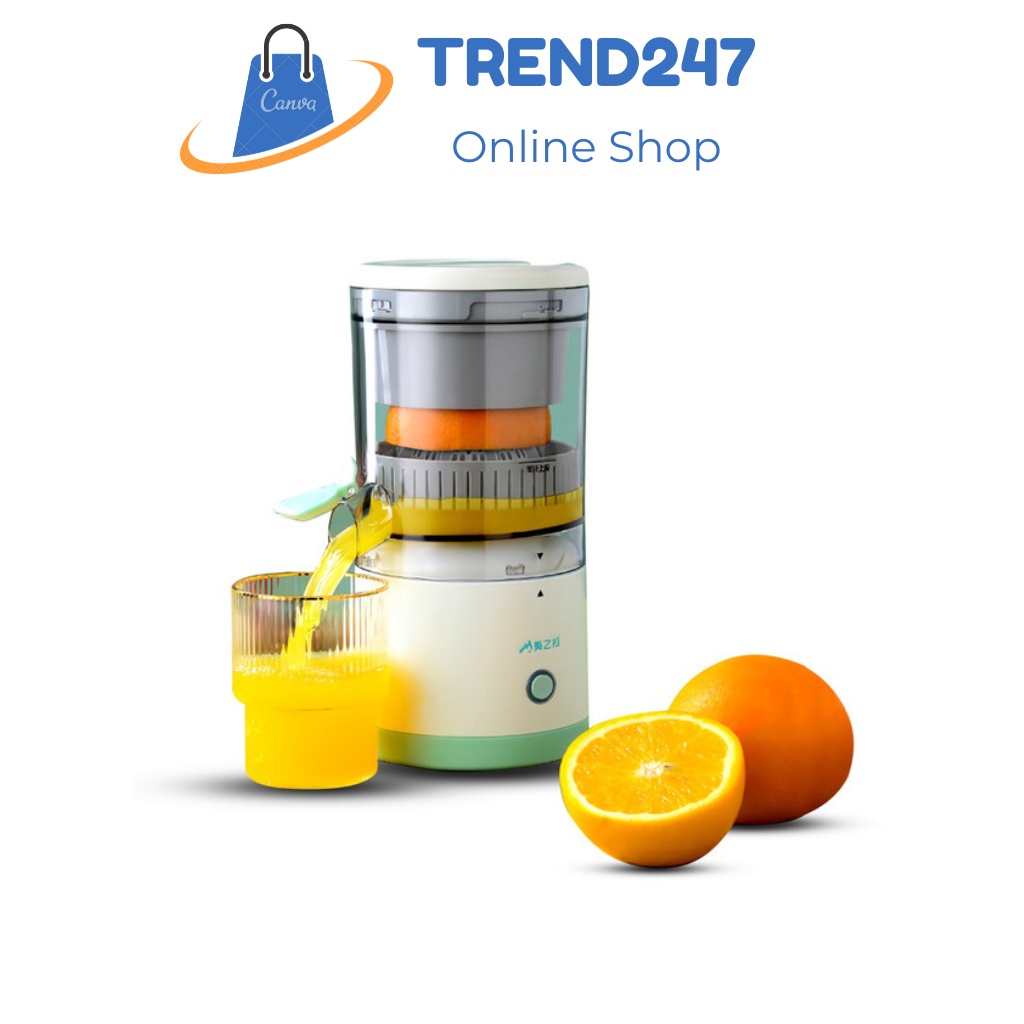 Máy Vắt Cam Tự Động, Máy Ép Trái Cây, Máy Ép Hoa Quả Đa Năng Dung Tích 400ml, Cổng Sạc USB Pin 1300mAh