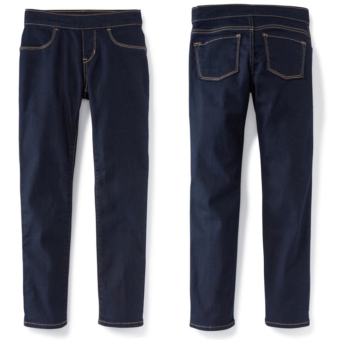 Quần jeggings thun giả jean siêu co giãn Old Navy xịn màu xanh đen