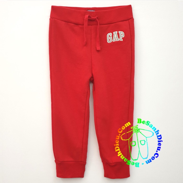 Quần thun nỉ dài hiệu GAP hàng Cambodia xuất xịn màu đỏ