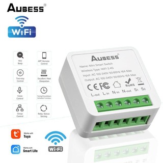 Công tắc thông minh AUBESS 16a Tuya Wifi hỗ trợ hẹn giờ thông qua ứng dụng Alexa Google Home điều khiển giọng nói