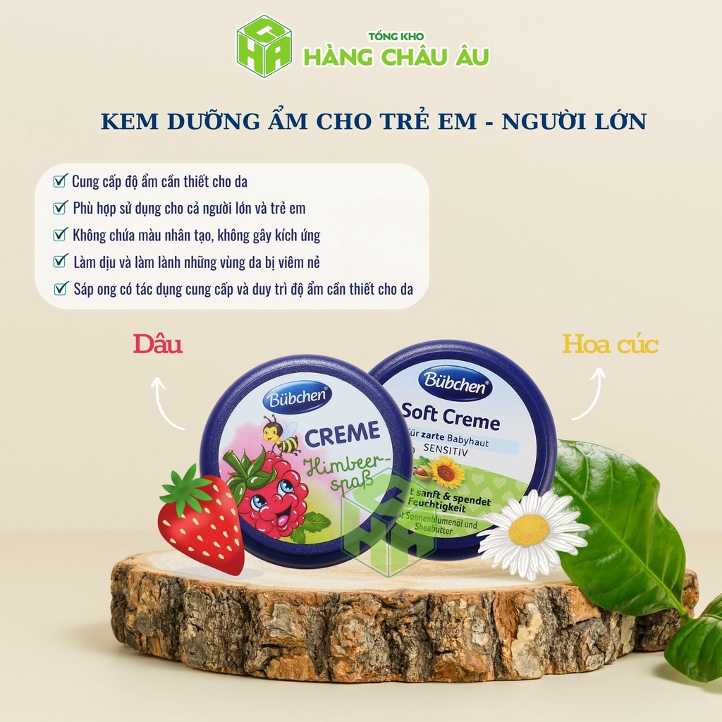 Kem dưỡng ẩm da dành cho trẻ sơ sinh Bubchen (Hộp 20ml)
