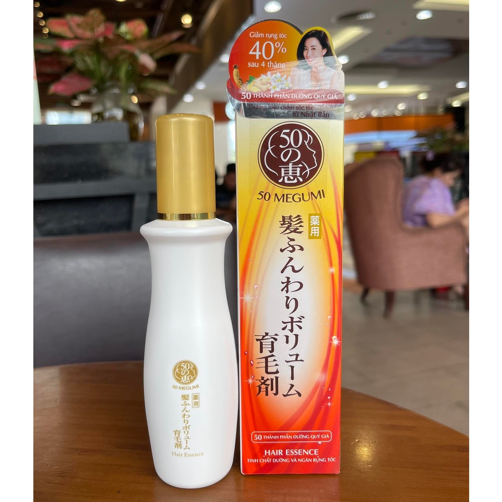 Tinh Chất Dưỡng Và Ngăn NGừa Rụng Tóc 50 MEGUMI HAIR ESSENCE 120ML
