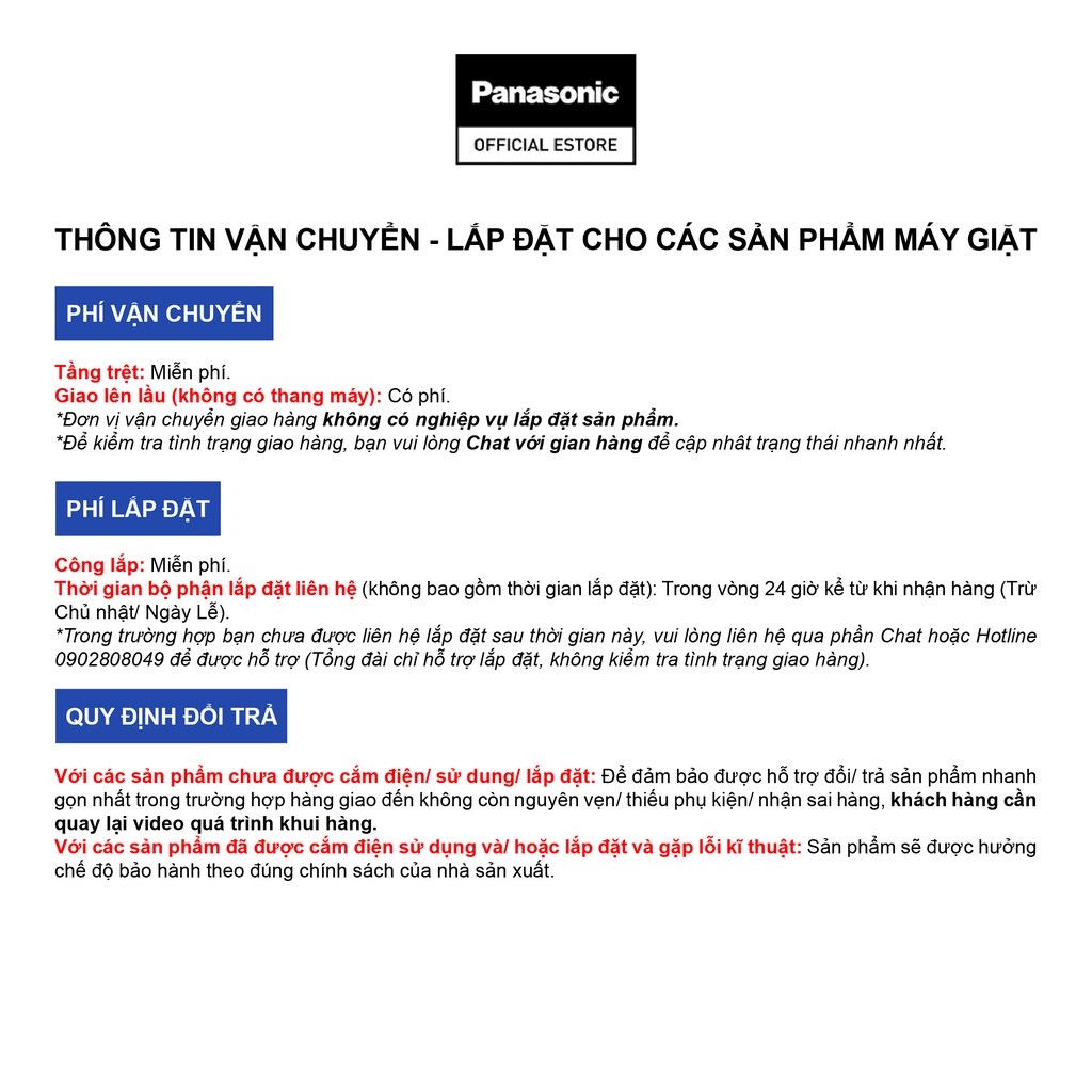 [TRẢ GÓP 0%] Máy giặt cửa trên Panasonic 10Kg NA-F10S10BRV - Hàng chính hãng