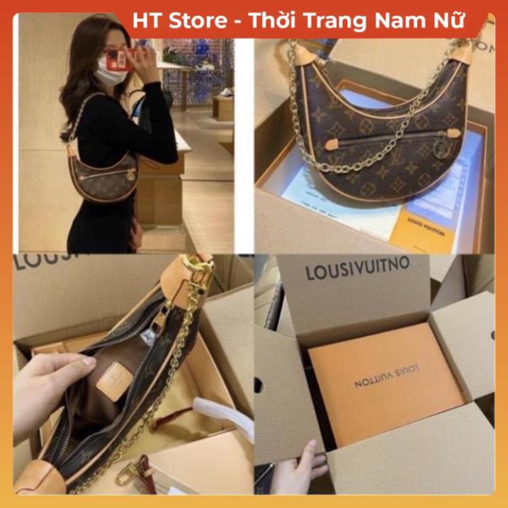 Túi xách đeo cheo LV dáng bầu kẹp nách hàng Full box , Túi sách nữ đeo vai Lv da xịn thời trang sang chảnh HT Store