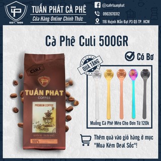 Cà phê culi nguyên chất rang bơ 500g - đậm đà lâu phai, hậu đắng từ cà phê tuấn phát - pha phin, nguyên hạt
