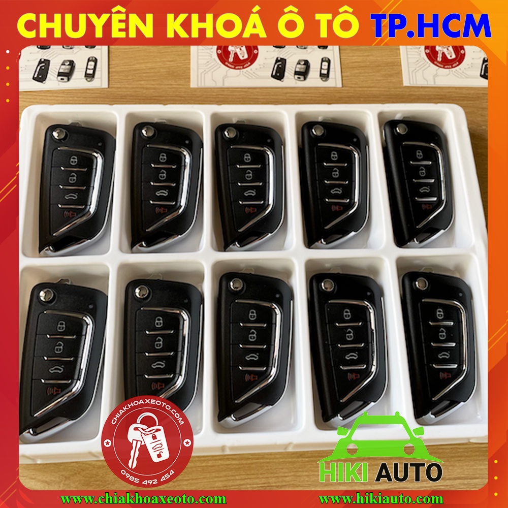 Chìa khoá gập Toyota Vios 2006-2023, Chìa khoá gập tiện lợi và sang trọng đầy đủ tính năng như chìa zin