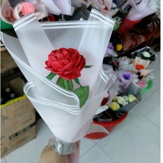 hoa hồng giấy nhún handmade