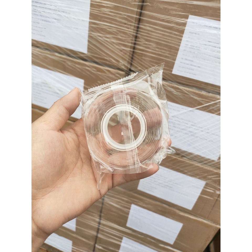 Băng keo siêu dính siêu trong 2f -2m độ dính cao hàng chuẩn sản phẩm cam kết như hình..!