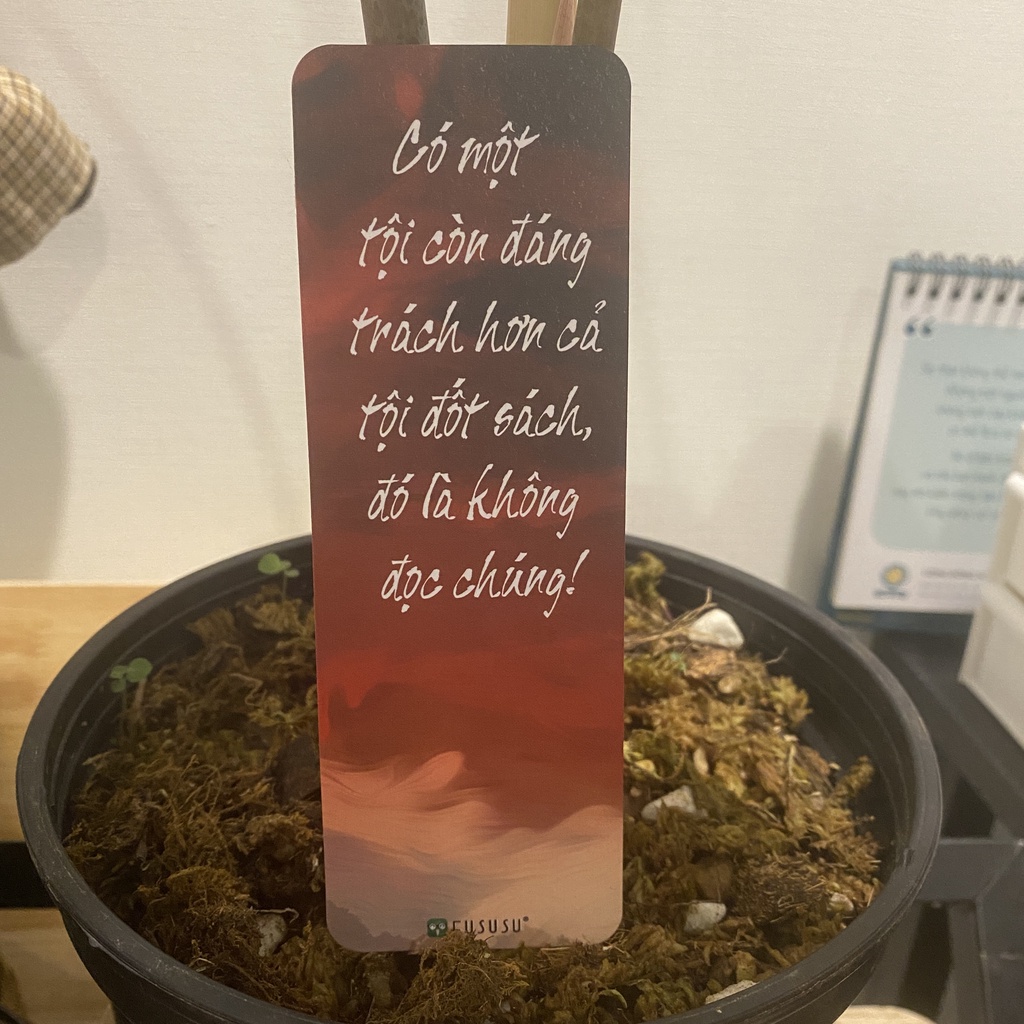 Bookmark song ngữ truyền cảm hứng đọc sách FuSuSu